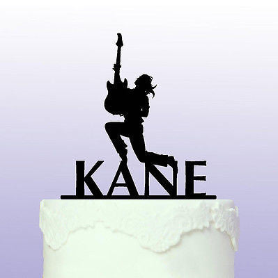 Personalised Guitarist - Guitar Cake Topper