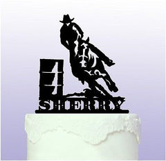 Personalised Barrel Racer - Rodeo Cake Topper
