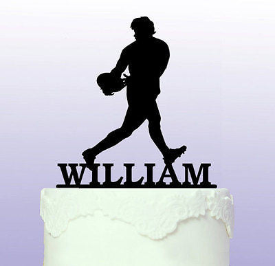 Personalised Rugby Cake Topper