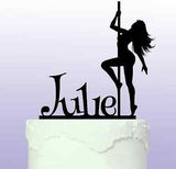 Personalised Pole Dancer - Acrylic Cake Topper