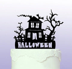 Haunted House Cake Topper that can be personalised - Halloween