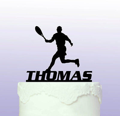 Personalised Tennis Player Cake Topper