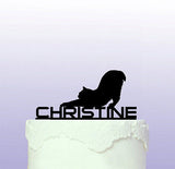 Stretching Cat Personalised Cake Topper