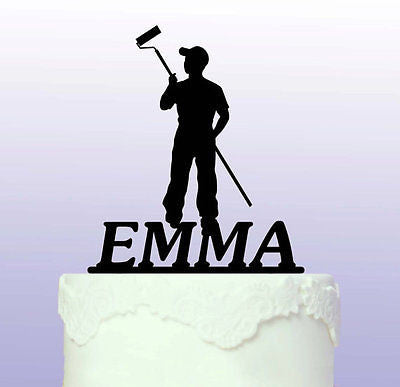 Personalised Painter and Decorating Cake Topper