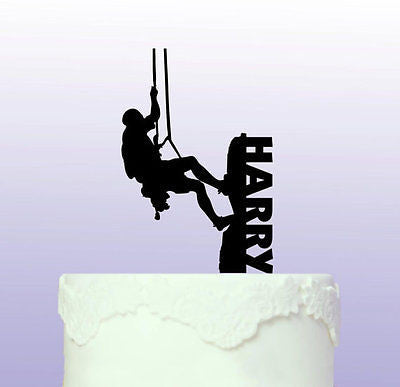 Personalised Rock Climbing Acrylic Cake Topper