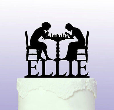 Personalised Chess Cake Topper