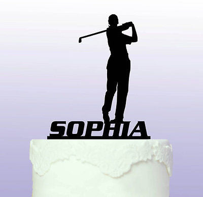 Personalised Golfing Cake Topper golf