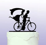 Bicycle - Bike -  Acrylic Wedding Cake Topper
