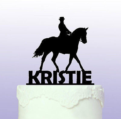 Personalised Dressage Horse Cake Topper