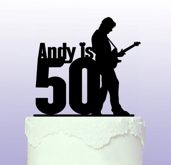 Personalised Guitarist - Guitar Cake Topper