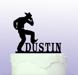 Personalised Cowboy Rodeo Cake Topper