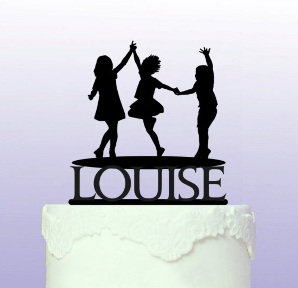 Personalised Trampoline Party Cake Topper