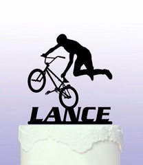 Personalised  BMX Cake Topper