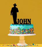 Personalised John Wayne - Cowboy Cake Topper