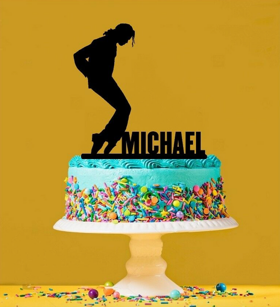Personalised Michael Jackson Cake Topper