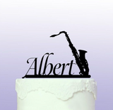 Personalised Saxophone Cake Topper