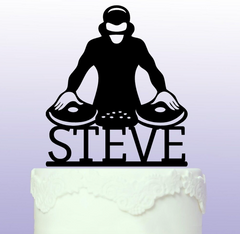 Personalised DJ Cake Topper - Club - Mixer