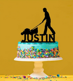 Personalised Gardener Acrylic Cake Topper - Gardening